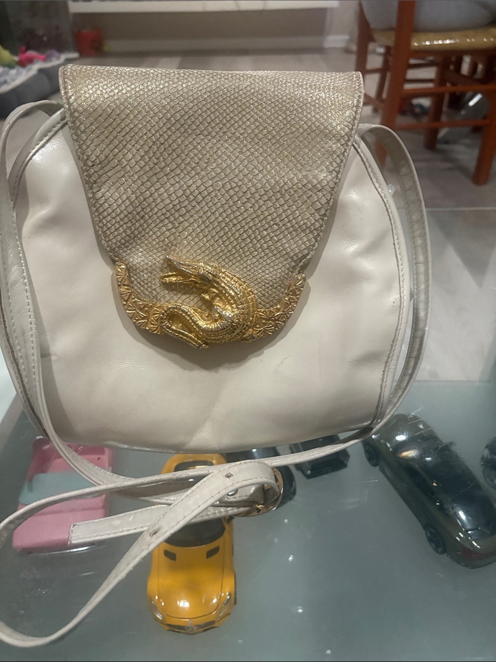 MIRIAM Vintage Leather Snakeskin Bag